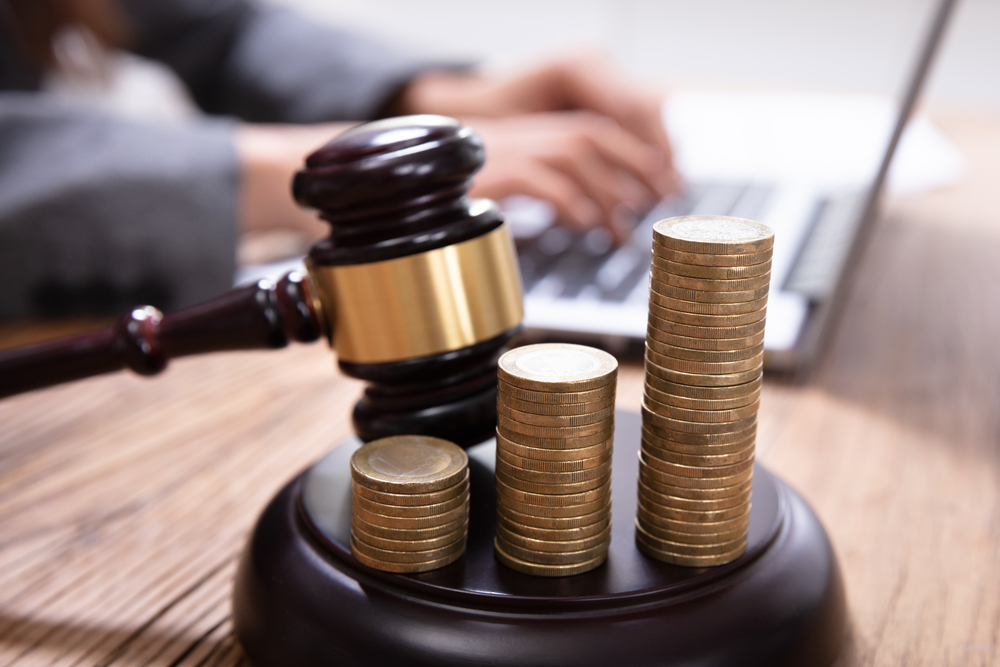 Tax Lawyer Baltimore, MD- gavel with coins