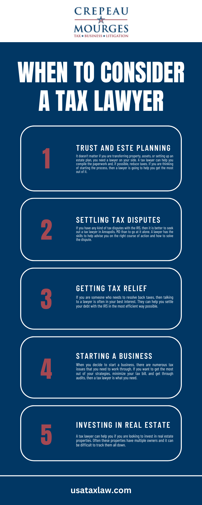 WHEN TO CONSIDER A TAX LAWYER INFOGRAPHIC