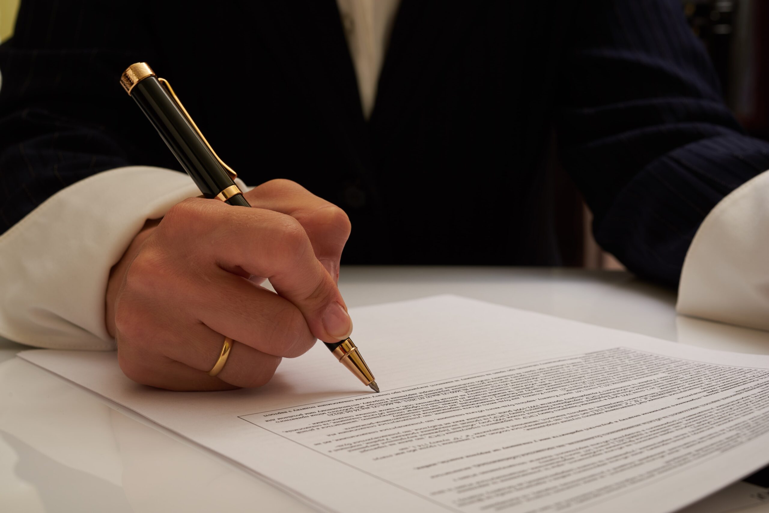 CPA Nocatee, FL with a man in a suit reviewing a document